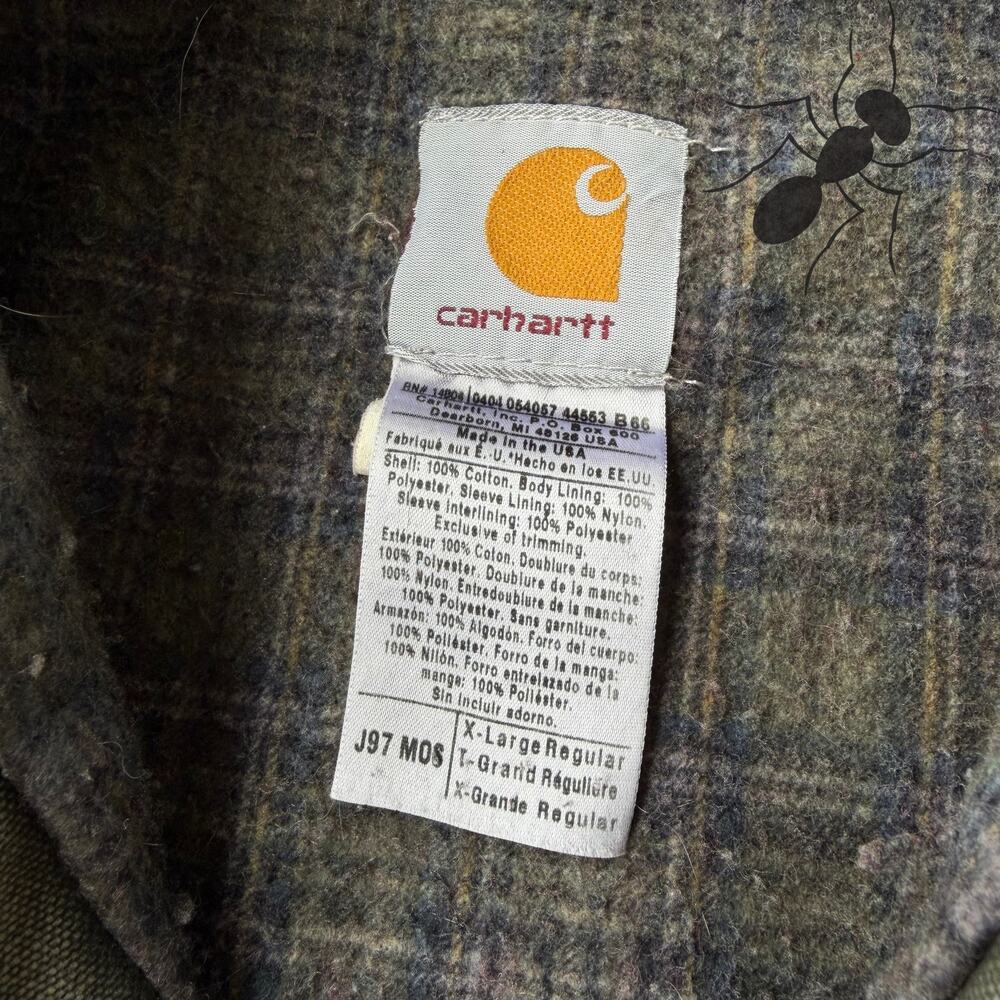 Carhartt J97 MOS green Detroit work wear jacket - Picture 5 of 9